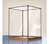 Tall Narrow Clear Display Case with Solid Base, High Action Figures Acrylic Protection Boxes Anti-dust, Custom Organizer Bins for Collectibles(60x60x75cm (24"x24"x30"))