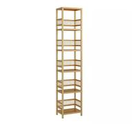 Tall Narrow Corner Shelf, Space-Saving Bookshelf Storage Rack, Open Etagere for Living Room and Bathroom, Ideal for Small Spaces, 51.1 in Tall
