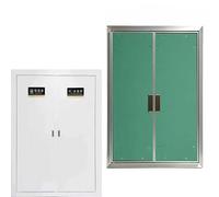 Tall Narrow Double Door Drywall Access Panel, Concealed Paintable Plasterboard Inspection Door for Plumbing & Electrical, Aluminum Frame Access Door(85x90cm(33x35in))