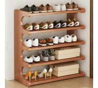 Tall Narrow Shoe Rack for Small Spaces - Multifunctional Entryway & Closet Space-Saving Display Shelf for Corner & Doorway Storage Ideal Shoe Storage Solution