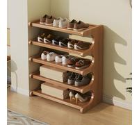 Tall Narrow Shoe Rack for Small Spaces Multifunctional Entryway Space-Saving Storage Shelf for Closet Corner Doorway - Stylish Shoe Display Solution