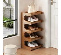 Tall Narrow Shoe Rack nizer - Space-Saving Shoe Storage for Entryway Closet & Corner - Multifunctional Display Shelf for Small Spaces - Stylish Doorway Solution