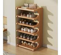 Tall Narrow Shoe Rack Organizer - Space Saving Multi-Functional Storage for Entryway Closet Corner & Doorway - Stylish Shoe Display for Small Spaces - Maximize Your Storage
