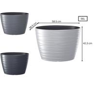 Tall Oval Maze Flower Pot Insert Garden Planter Indoor Outdoor 3 Colours 2 Sizes