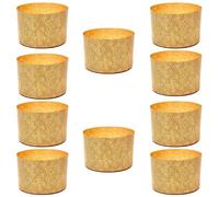 Tall Panettone Mould, 750 g, 10 Pcs, Professional Panettone Paper Moulds Made of Pure High Density Cellulose, Calendered, Panettone Baking Moulds, Heat Resistant to 200 °C