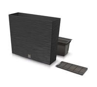 Prosperpast Furu Case Tower Planter Anthracite Indoor Outdoor Usage Black