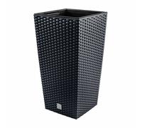 Tall Planter Flower Pot Weatherproof with Liner 8 Sizes Rattan Indoor Outdoor HQ