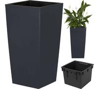 Tall Planter Flower Pot with Liner Inner Indoor Outdoor Garden Patio 9 Size Home