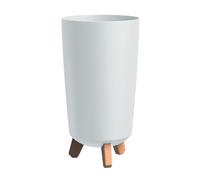 Tall Planter with Legs Gracia TUBUS Slim White, 19.5x19.5x36.5 cm