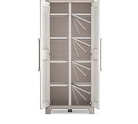 Tall Plastic Cupboard Storage Outdoor Garden Cabinet 1 Internal and 8 Shelves