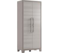Tall Plastic Cupboard Storage Outdoor Garden Cabinet 1 Internal and 8 Shelves