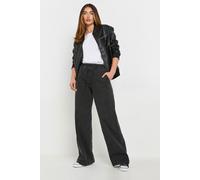 Tall Pull-On Wide Leg Jeans Long Tall Sally Black 14L