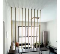 Tall Room Divider Wall - Decorative, Space-Saving Partition for Small Apartments & Home Offices, 150cm to 240cm Adjustable Size, 7 Panels (160cm, 62.99in)