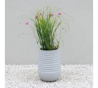 Tall Round Flower Planter Outdoor Patio Plant Pot 37cm Primrose Beige One Size