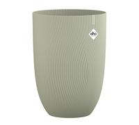 Tall Round Planter Pot 30cm Nordic Green Plastic Frost Resistant Indoor Outdoor