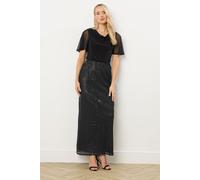 Tall Sequin Maxi Skirt Long Tall Sally Black 22