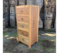 Tall set of 5 Draws - Recycled Wood