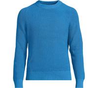 Tall Shaker Rib Drifter Cotton Jumper lands end Blue M
