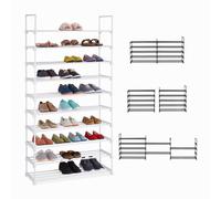 Tall shoe rack Modular Steel Frame Tall Shoe Storage Vertical Shoe Stand