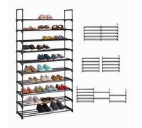 Tall shoe rack Modular Steel Frame Tall Shoe Storage Vertical Shoe Stand