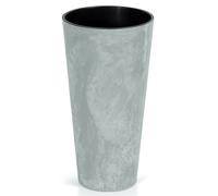 Tall Short Grey Concrete Effect Flower Plant Pot Indoor Outdoor Garden Planters