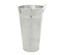 Tall Silver Metal Galvanised Florist Vase x 38cm