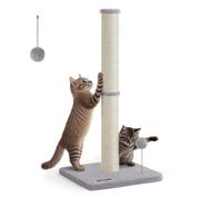 Tall Sisal Cat Scratching Post with Spring Toy