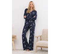 Tall Soft Touch Pyjama Set Long Tall Sally Dark Navy 14-16