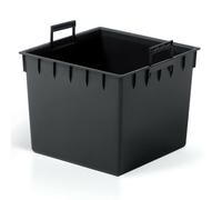 (Tall Square, 2) Grey Concrete Effect Flower Plant Pot Planters