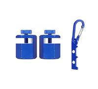 Tall Stair Gauges for Framing Square | Anti-Slip Carpentry Jig Stops | Metal Stair Stringer Layout Tool with Carabiner - for Home Workshop Studio Rafter Stringer Staircase Construction Woodworking Pro