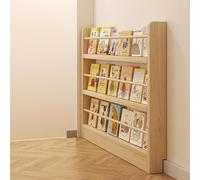 Tall Thin 10cm Floor Bookcase28 Tier Wooden Display Rack Behind Door Open Storage Shelf for Bedroom Living Room Home Office SpaceSaving Bookshelves