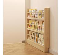 Tall Thin Floor Bookcase Display Rack28 Tier Wooden Bookshelves for Bedroom Living Room & Home OfficeSpaceSaving Open Storage Shelf Behind Door