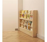 Tall Thin Floor Bookcase28 Tier Wooden Display Rack for Bedroom Living Room Home OfficeBehind Door Open Storage ShelfSpaceSaving Book Shelf