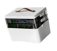 Tall Transparent Medication Keeping Box with Leakproof Seals and Reinforced Hinges for Drugs Outdoor Crisis Carrier