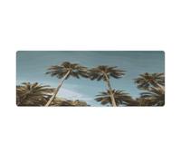 Tall Tropical Palm Trees Mouse Pad Large Extended Computer Rectangular Mouse Mat Non-Slip Waterproof Rubber Desk Pad with Multiple Size Options for Office Home Mouse Writing Desk Pad