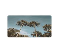 Tall Tropical Palm Trees Mouse Pad Large Extended Computer Rectangular Mouse Mat Non-Slip Waterproof Rubber Desk Pad with Multiple Size Options for Office Home Mouse Writing Desk Pad