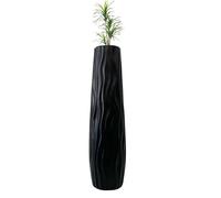 Tall Vases Floor Standing, 58x11cm Textured 3D Relief Decorative Vessel, PP Tall Dry Flower Holder, Modern Large Centerpieces Decoration, For Home Living Room Kitchen Bedroom Dining Entryway Wedding