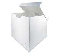 Tall White Cake Box 14" x 14" x 12" Pack of 5