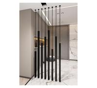 Tall Wooden Slats Room Divider FloortoCeiling Privacy Screen for Bedroom Living Room OfficeStylish Partition for Enhanced Privacy and Space Management