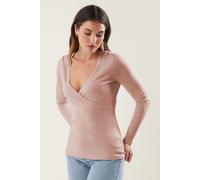 Tall Wrap Style Top Long Tall Sally Pink 22-24