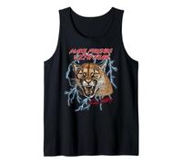 Talladega Nights Make Friends with Fear Cougar Vintage Movie Tank Top