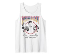 Talladega Nights Ricky Bobby Outline Checkered Flags Movie Tank Top