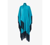 Taller Marmo Womens Taller Marmo Mrs Ross Fringe-Trim Woven Kaftan Peacock 1Size