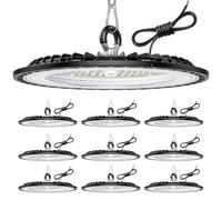 Tallflly 10 Pack 300W led Garage Lighting 45000LM, LED Work Light 6000K Cool White, IP65 Waterproof UFO High Bay Light for Factories, Warehouse, Workshop