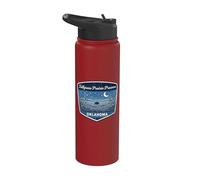 Tallgrass Prairie Preserve Oklahoma Nature Wildlife Scenic Stainless Steel Insulated Water Bottle