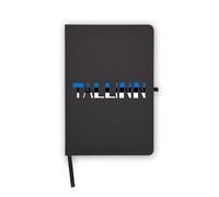 Tallinn Estonia Flag Travel Souvenir Notebook, Blank Pages, Faux Leather Cover, Planner, Journal, Workbook
