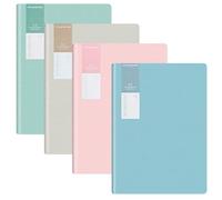 tallkeey 4 Pack A5 Journal Notebook, A5 Lined Notebooks, 12 Mixed Colours Notepad for Office Travel