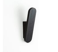 Tallo Hardwood Wall Hook, Black-Lacquered Ash, Single