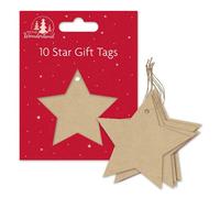 Tallon 10 Pack Christmas Kraft Star Gift Tags Perfect For Gift Wrapping This Christmas Tags Easy To Use Rustic Charm Elevate