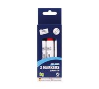Tallon 3 Pack Chunky Dry Wipe Board Markers Multi Surface Use Bold And Clear Ink Chunky Easy Grip Design Versatile Applications Suitable